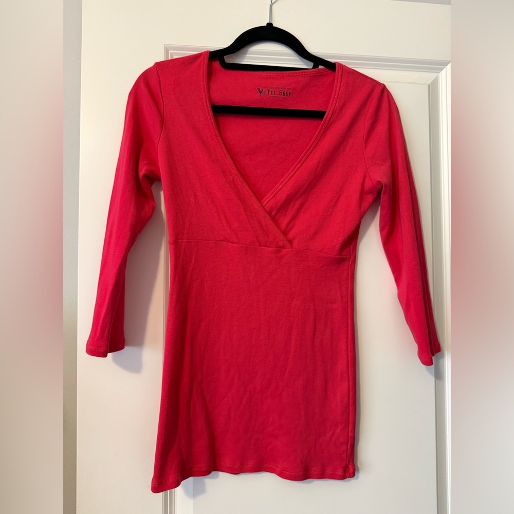 Victoria's Secret Vivid Pink Long Sleeve Top
